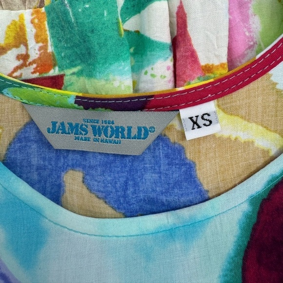Jams World Flower Field Ruffle Hem Babydoll Hatti Dress - Multicolor -  Size XS - Picture 7 of 8